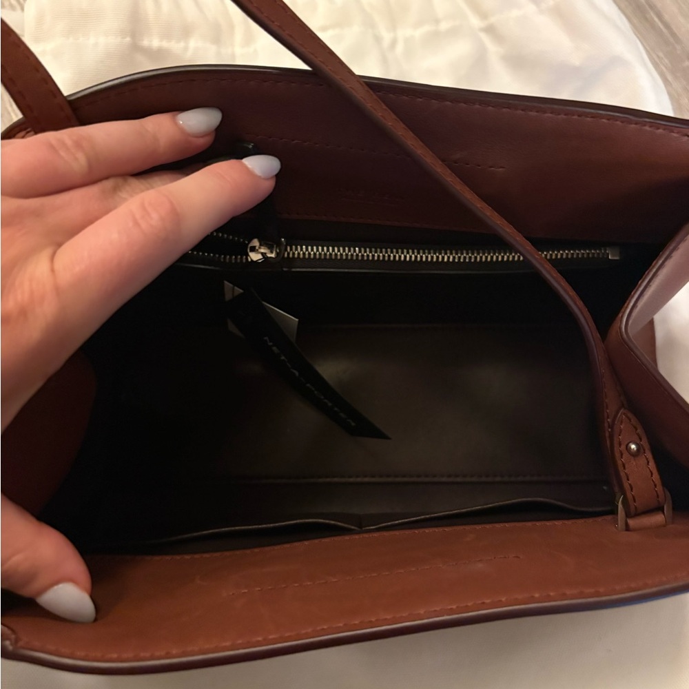 NWT The Row Peggy bag in color New Burgundy - Picture 5 of 10